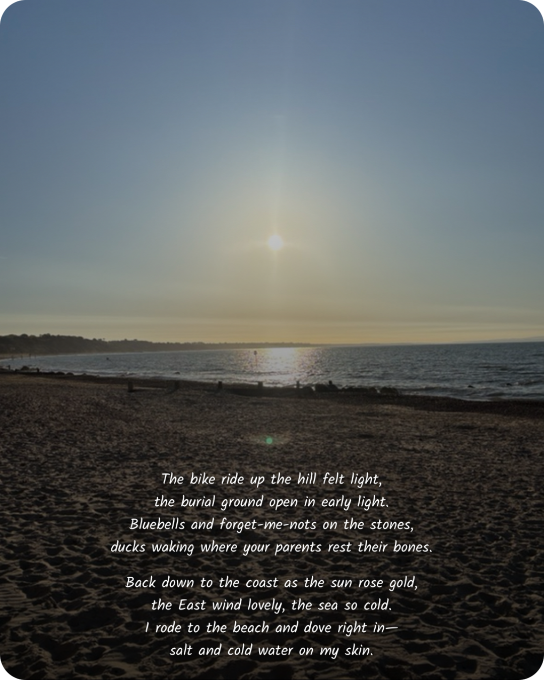 Example of a Pause memory card with poem